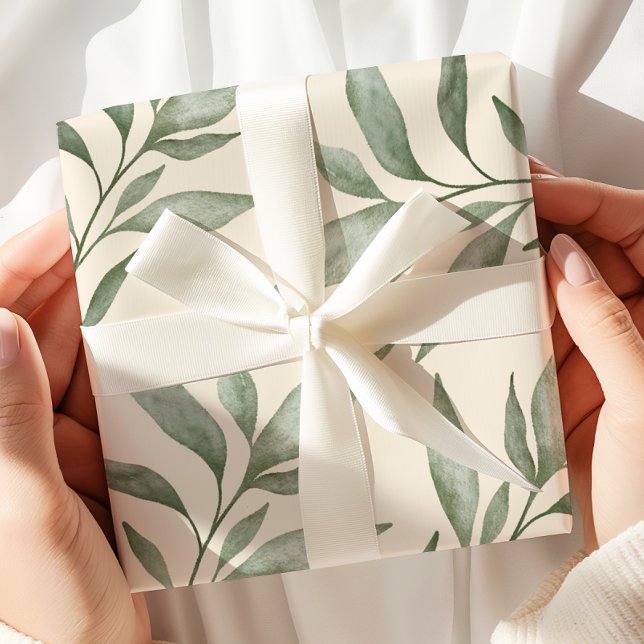 Vintage Greenery Botanical  Wrapping Paper (Creator Uploaded)