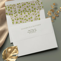 Vintage Greenery Royal Wedding Victorian Pattern