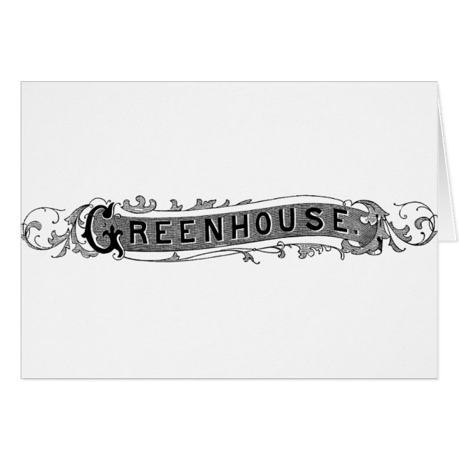 Vintage Greenhouse Typography (Front Horizontal)