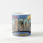 Vintage Greeting from Chicago  Coffee Mug<br><div class="desc">Very colourful retro postcard greeting for Chicago repurposed on a mug.</div>