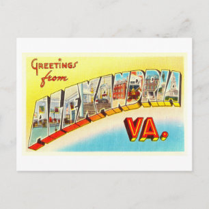 Vintage Greetings from Alexandria, Virginia Postcard