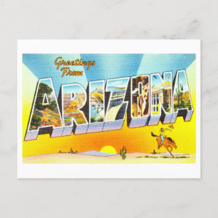 Vintage Greetings from Arizona Postcard