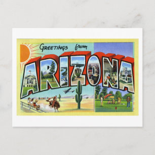 Vintage Greetings from Arizona Postcard
