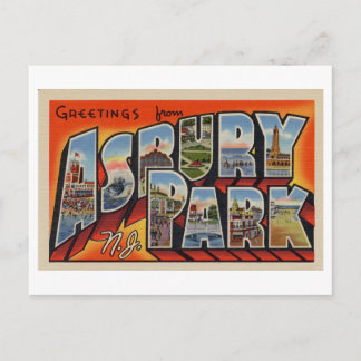 Vintage Greetings from Asbury Park, New Jersey Postcard