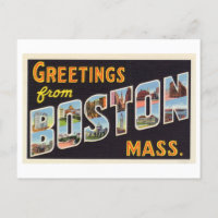 Vintage Greetings from Boston, Massachusetts