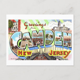 Vintage Greetings from Camden, New Jersey, Postcard