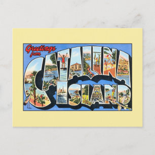 Vintage greetings from Catalina Island California Postcard