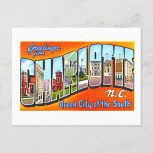 Vintage Greetings from Charlotte, North Carolina Postcard
