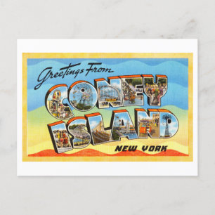 Vintage Greetings from Coney Island, New York Postcard