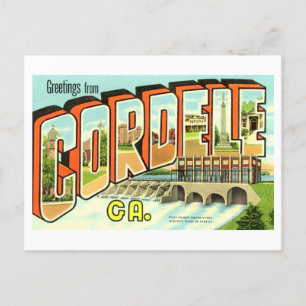 Vintage Greetings from Cordele, Georgia, Postcard