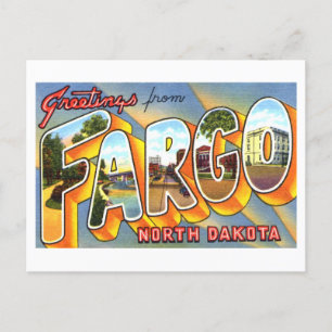 Vintage Greetings from Fargo, North Dakota Postcard