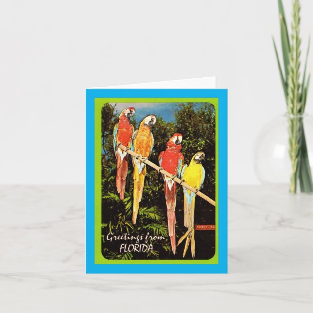 Vintage Greetings From Florida  Card (Front)