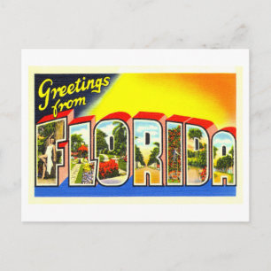 Vintage Greetings from Florida Postcard
