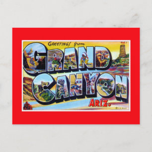 vintage Greetings from Grand Canyon Arizona Postcard