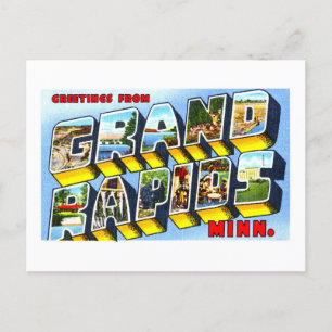 Vintage Greetings from Grand Rapids, Minnesota, Postcard