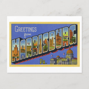 Vintage Greetings from Harrisburg, Pennsylvania Postcard