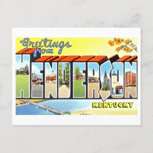 Vintage Greetings from Henderson, Kentucky, Postcard