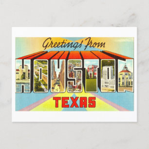 Vintage Greetings from Houston, Texas Postcard