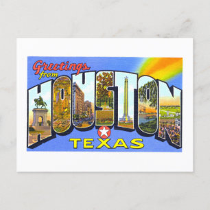Vintage Greetings from Houston, Texas, Postcard