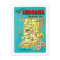 Vintage Greetings from Indiana Map Postcard