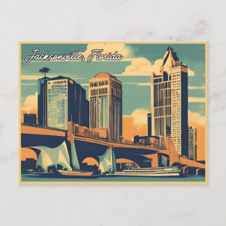 Vintage Greetings from Jacksonville Classic Retro Postcard