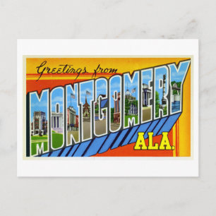 Vintage Greetings from Montgomery, Alabama Postcard