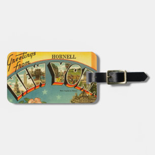 Vintage Greetings from New York Luggage Tag