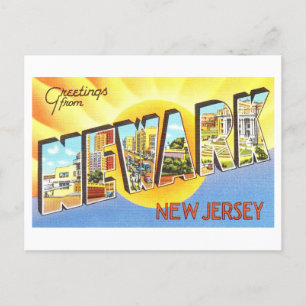Vintage Greetings from Newark, New Jersey Postcard