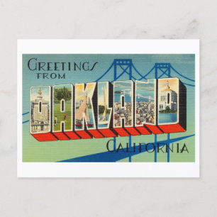Vintage Greetings from Oakland, California Postcard
