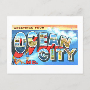 Vintage Greetings from Ocean City, Maryland, Postcard