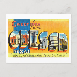 Vintage Greetings from Odessa, Texas Postcard