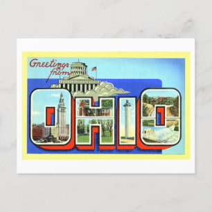Vintage Greetings from Ohio Postcard