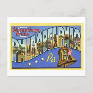 Vintage Greetings from Philadelphia, Pennsylvania Postcard