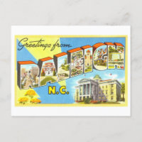 Vintage Greetings from Raleigh, North Carolina