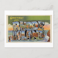Vintage Greetings from Rhode Island Postcard