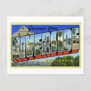 Vintage Greetings from Riverside, California Postcard