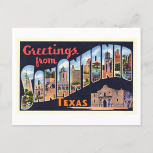 Vintage Greetings from San Antonio, Texas Postcard