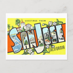 Vintage Greetings from San Jose, California, Postcard