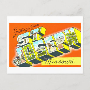 Vintage Greetings from St. Joseph, Missouri, Postcard