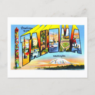 Vintage Greetings from Tacoma, Washington, Postcard