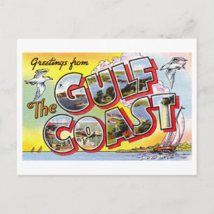 Vintage Greetings from the Gulf Coast Postcard
