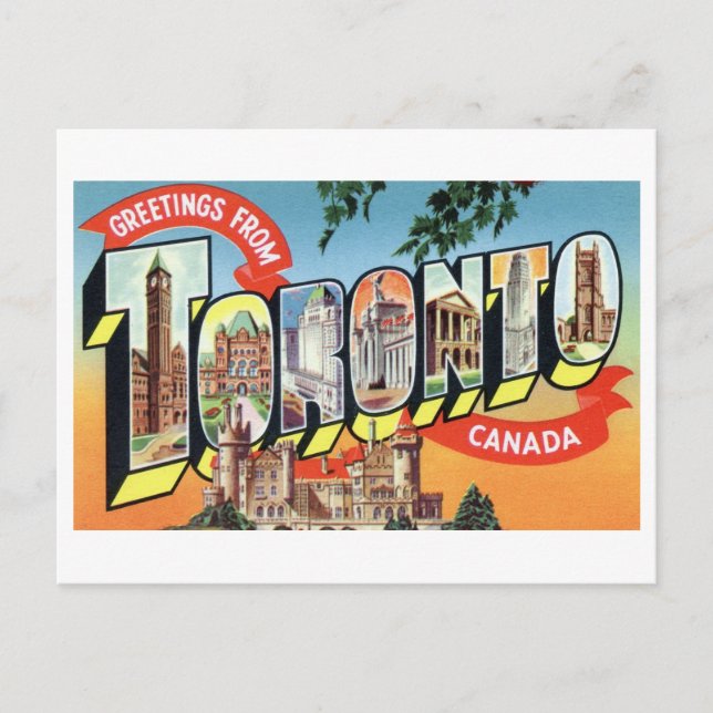 Vintage Greetings from Toronto, Canada, Postcard (Front)