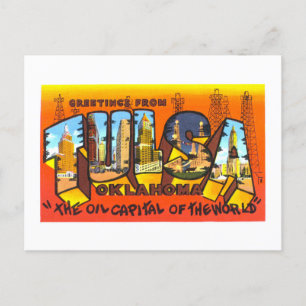 Vintage Greetings from Tulsa, Oklahoma, Postcard