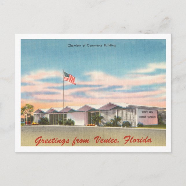 Vintage Greetings from Venice, Florida Postcard (Front)