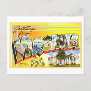 Vintage Greetings from Virginia Postcard