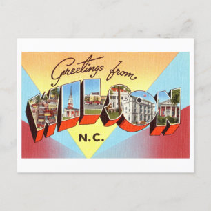 Vintage Greetings from Wilson, North Carolina Postcard