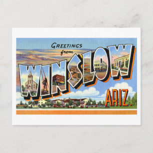 Vintage Greetings from Winslow, Arizona Postcard