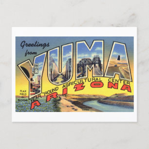 Vintage Greetings from Yuma, Arizona Postcard