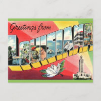 Vintage Greetings Louisiana