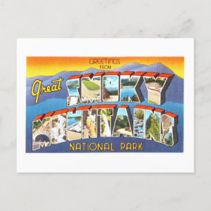 Vintage Greetings: Smoky Mountains National Park Postcard